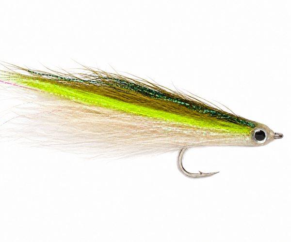 Daz´s Sandeel Fliege green & white #2/0