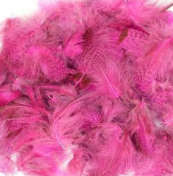 Rebhuhnfedern Fluo Pink – weiche Hechelfedern