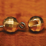 Tungsten Facettenperlen mit Schlitz – Gold