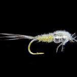 Marc Petitjean MP 131D – CDC-Baetis-Nymphe mit zwei Silberperlen