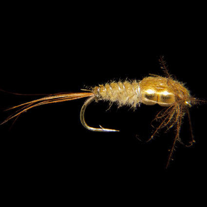 Marc Petitjean MP 133D – CDC-Baetis-Nymphe mit zwei Goldperlen