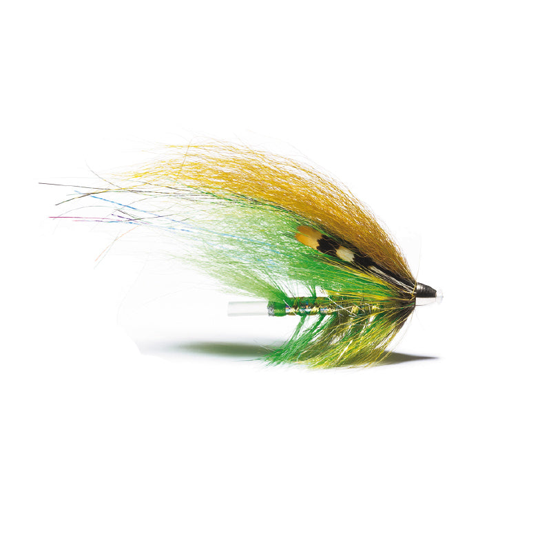 Light Olive 8 cm – Lachs-Tubenfliege grün/gelb