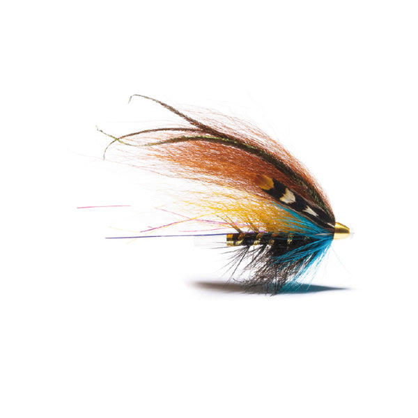 Hairy Mary 8 cm – Lachs-Tubenfliege mit blauer Hechel