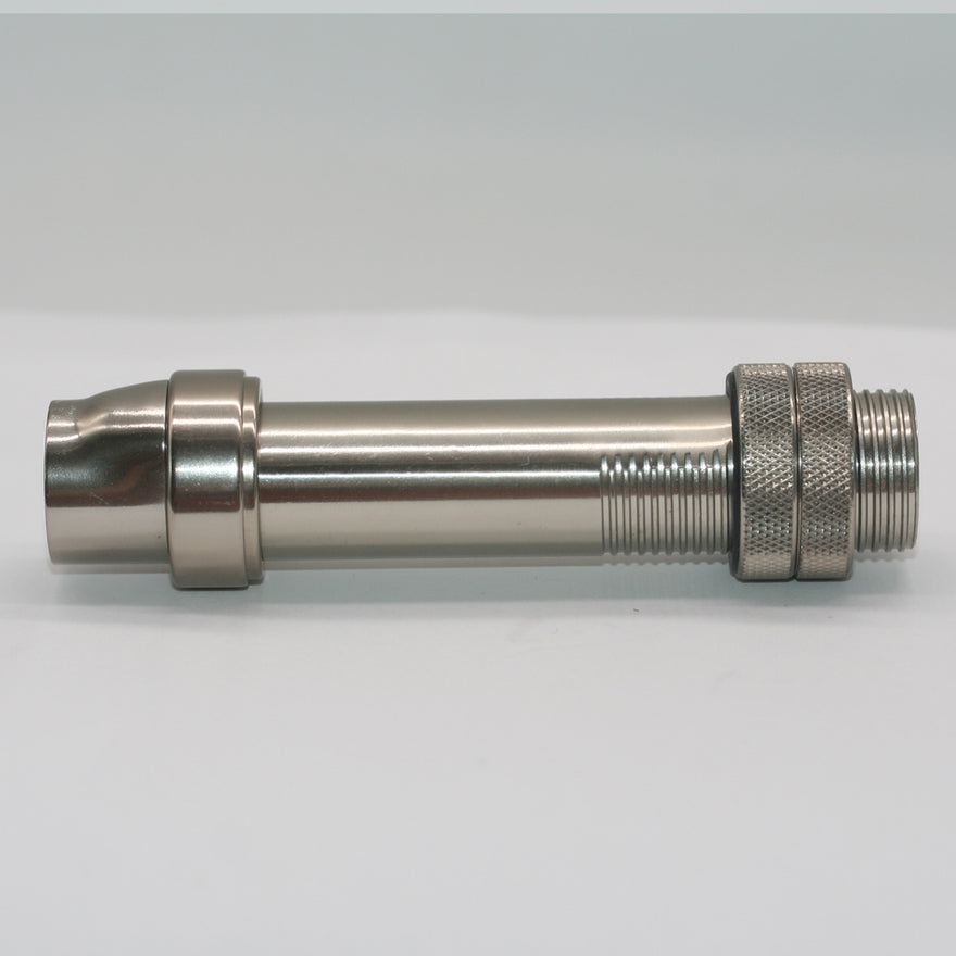 Uplocking-Schraubrollenhalter Silber – mit zwei Muttern