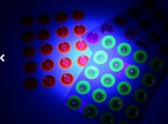 3D Augen fluorescent fluo. orange