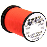 Semperfli Classic Waxed Thread 6/0 – kräftiger Bindefaden