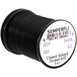Semperfli Classic Waxed Thread – Schwarz