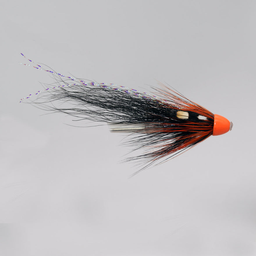 Hot Orange 1″ – Lachs-Tubenfliege mit Conehead