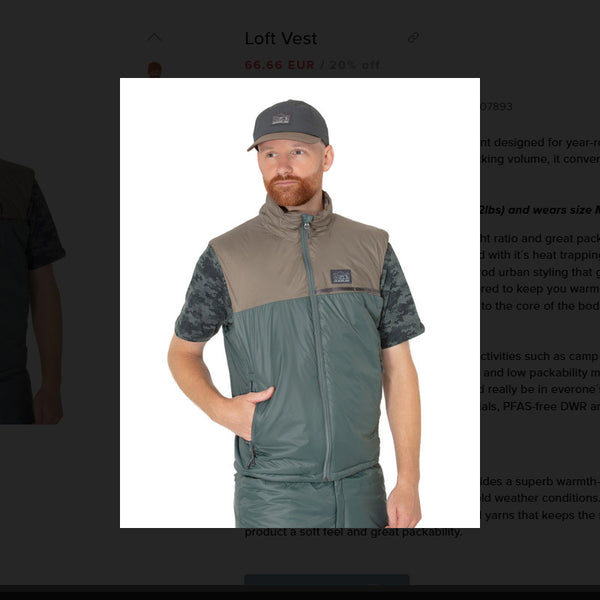 Guideline Loft Vest – Isolationsweste Walnut / Algae Green