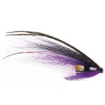 Black/Purple/White – Lachs-Tubenfliege mit 4 cm Schwinge