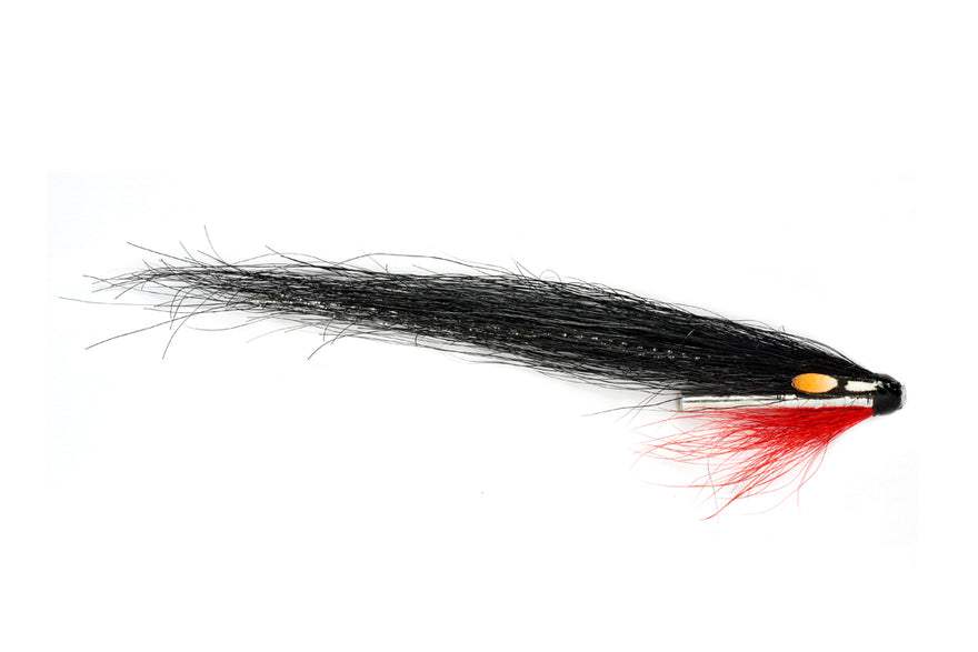 Collie Dog 9 cm – Lachs-Tubenfliege schwarz/rot