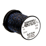 Semperfli Quill Subs Flat Braid – Black Peacock