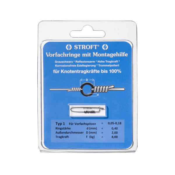 Stroft Vorfachringe  1 - 8kg - 10Stück